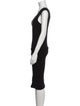 James Perse V-Neck Knee-Length Dress
