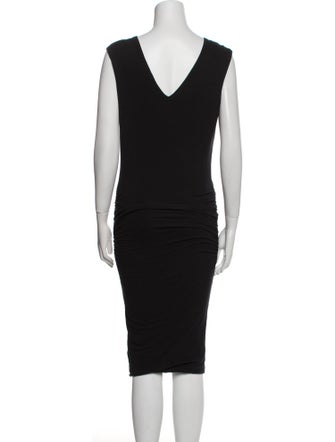 James Perse V-Neck Knee-Length Dress