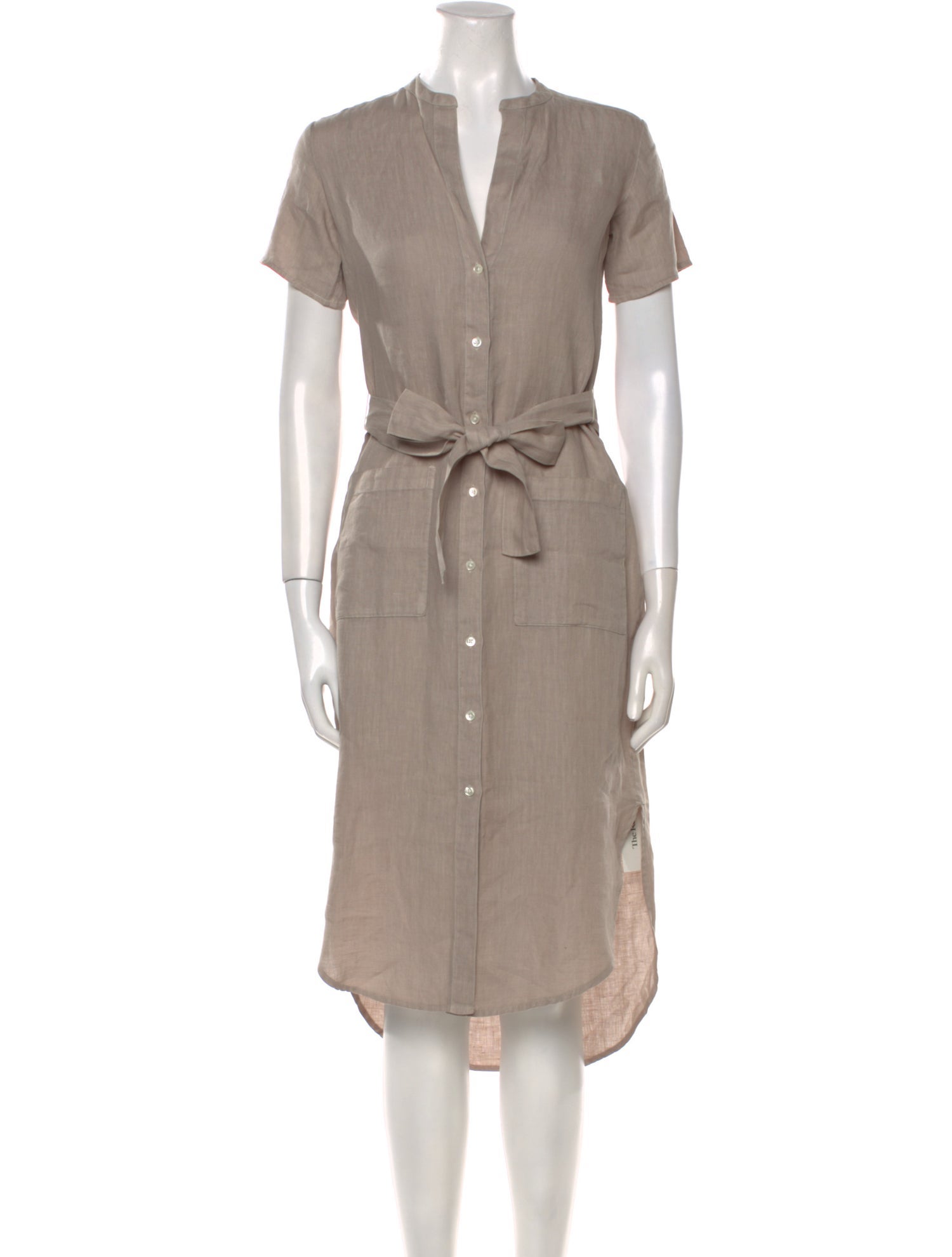 James Perse Linen Midi Length Dress