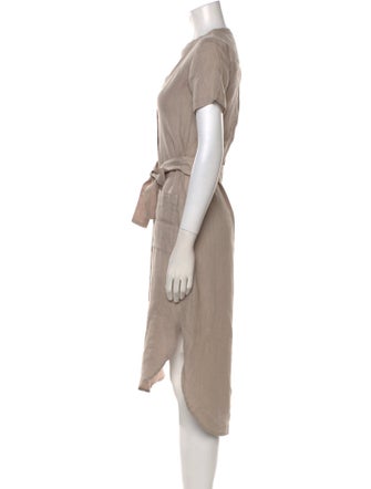 James Perse Linen Midi Length Dress