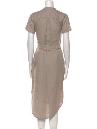 James Perse Linen Midi Length Dress