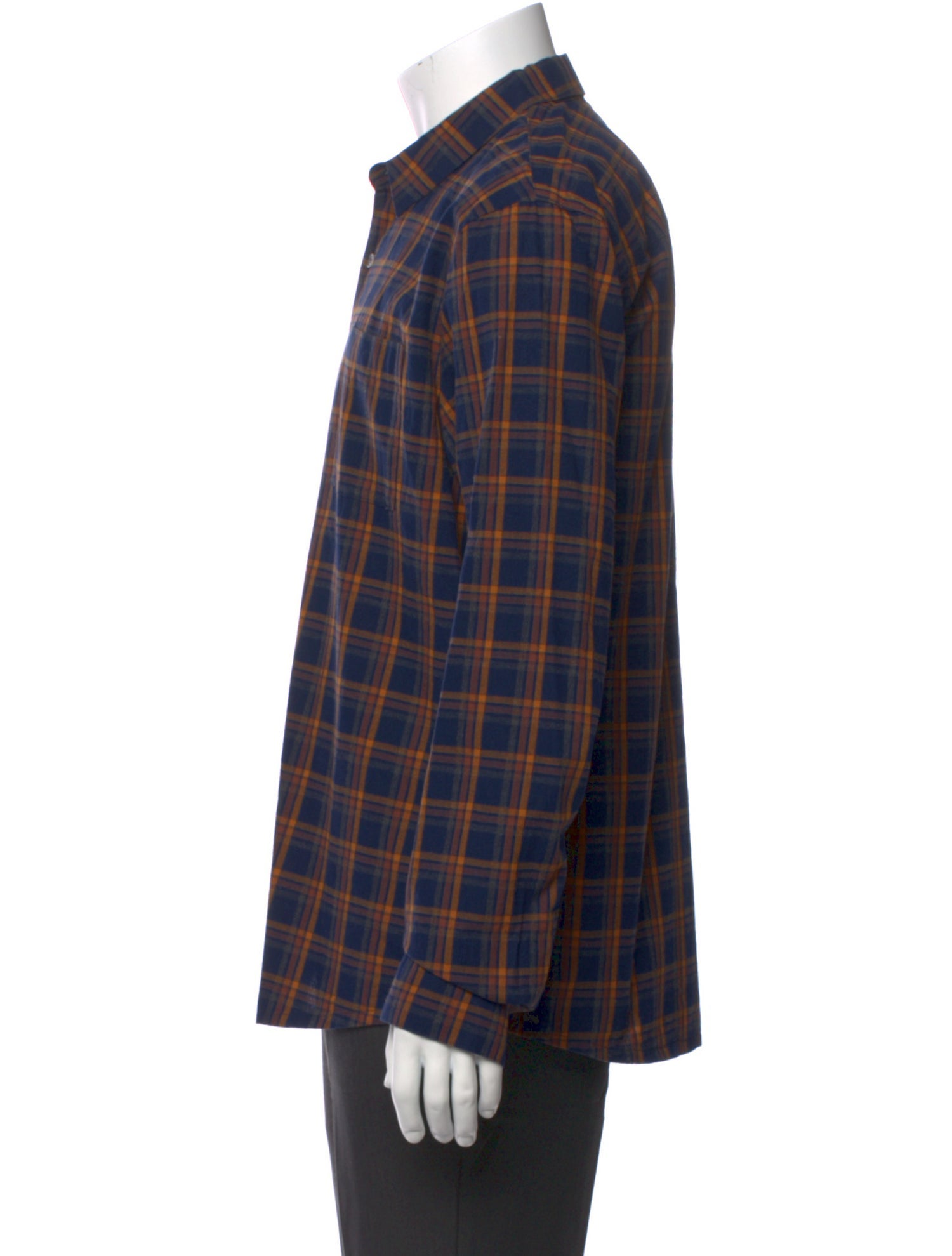 James Perse Plaid Print Long Sleeve Shirt