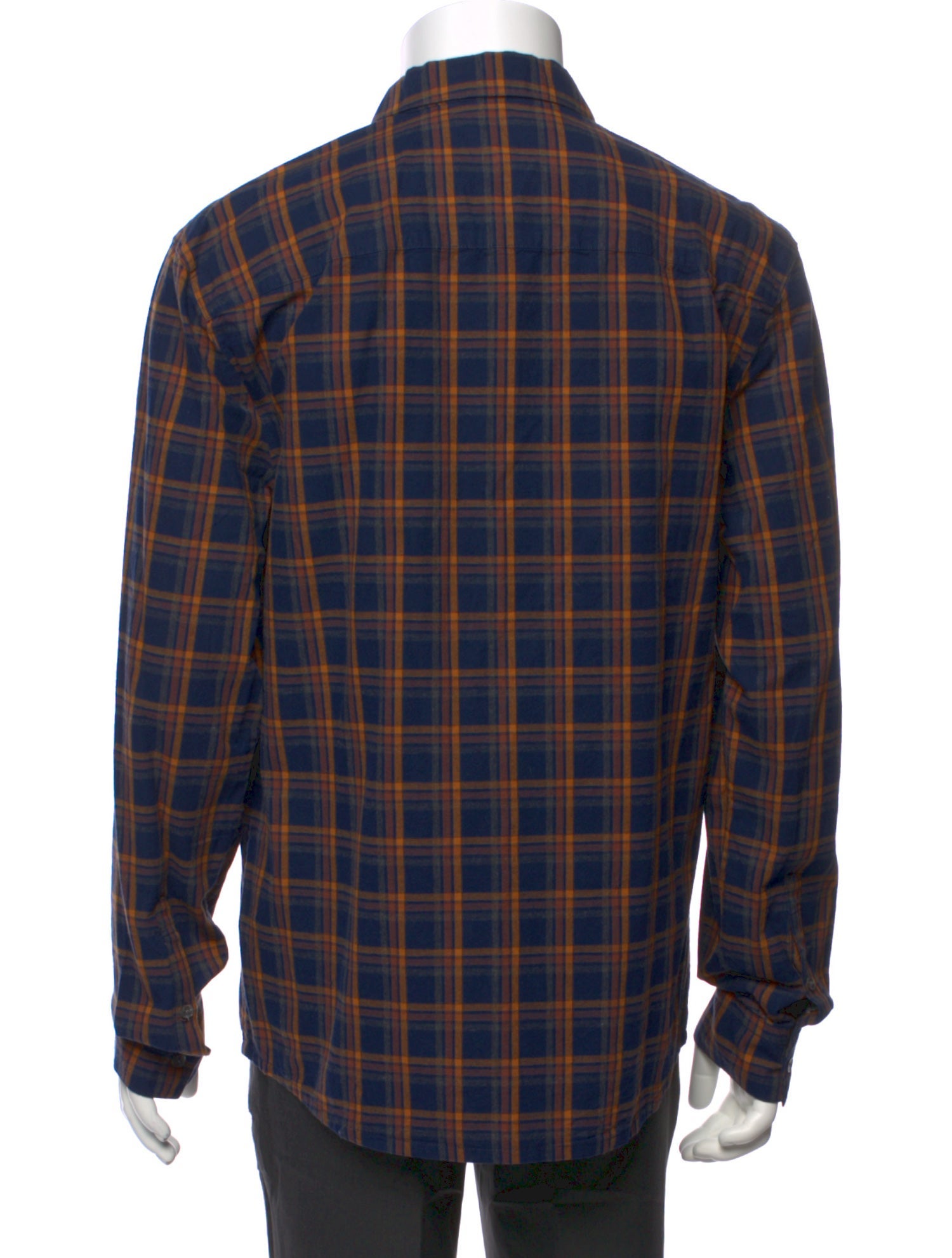 James Perse Plaid Print Long Sleeve Shirt