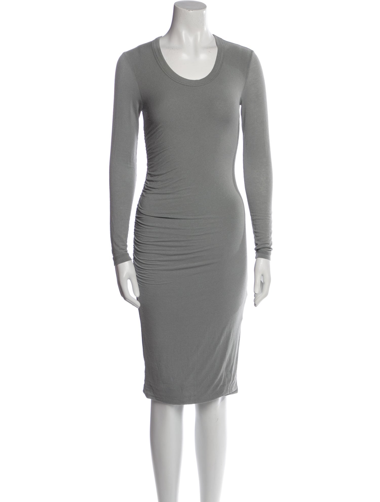 James Perse Scoop Neck Knee-Length Dress