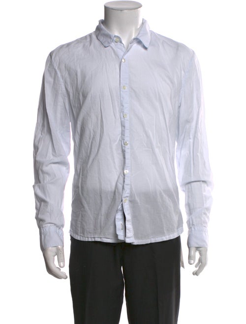 James Perse TB Monogram Long Sleeve Dress Shirt