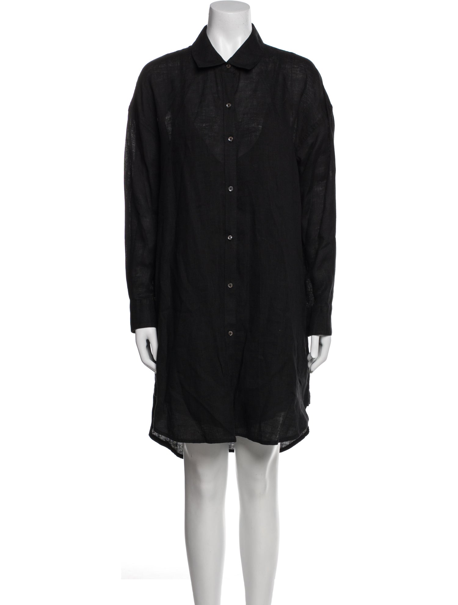 James Perse Linen Knee-Length Dress