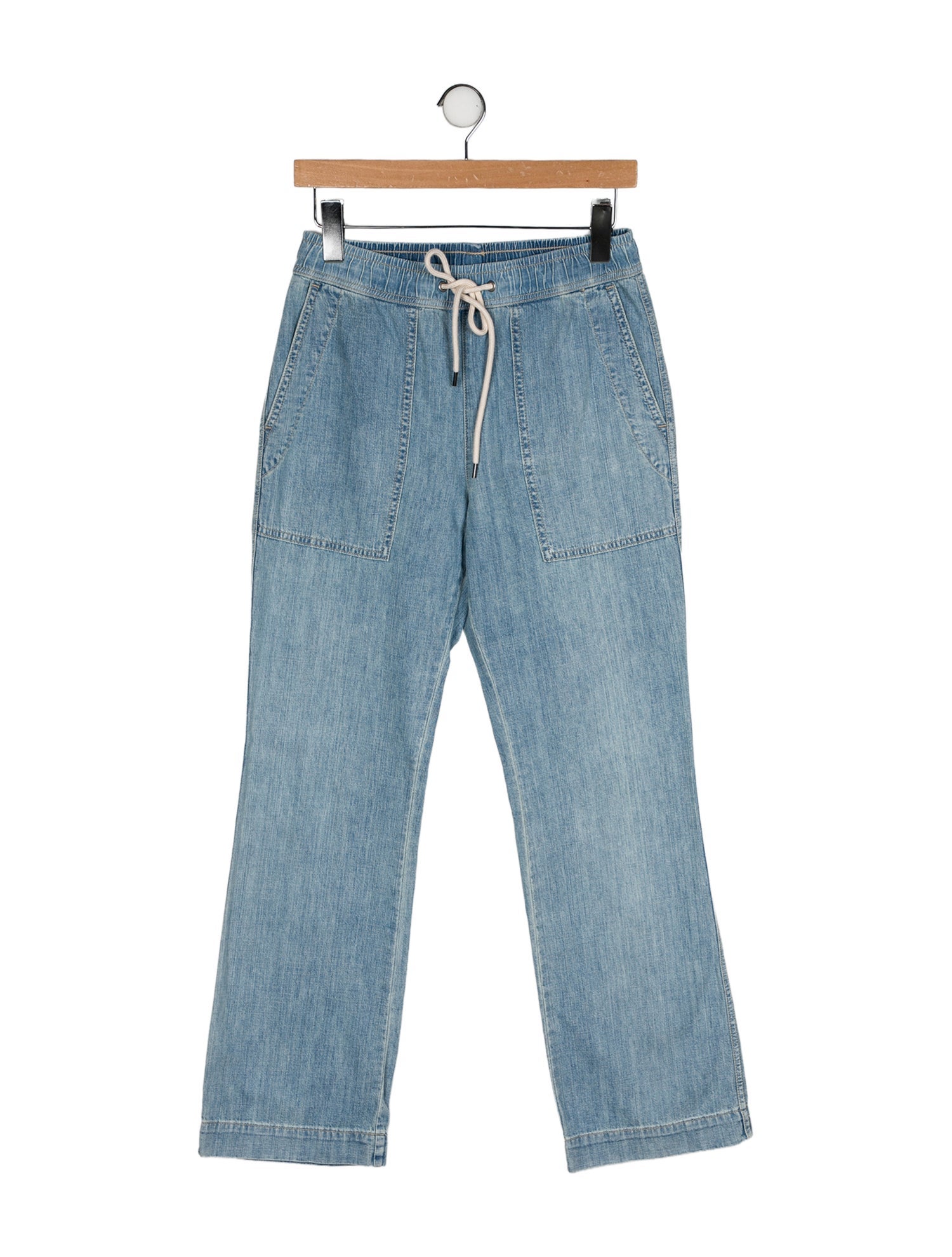 James Perse Mid-Rise Wide Leg Jeans