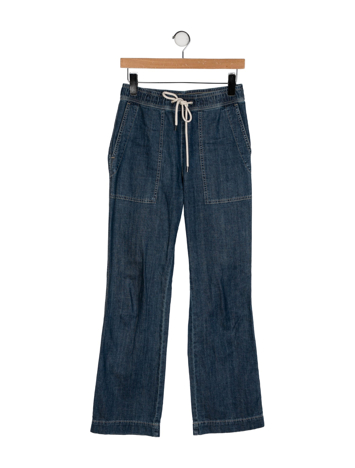 James Perse High-Rise Wide Leg Jeans