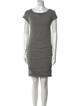 James Perse Bateau Neckline Mini Dress