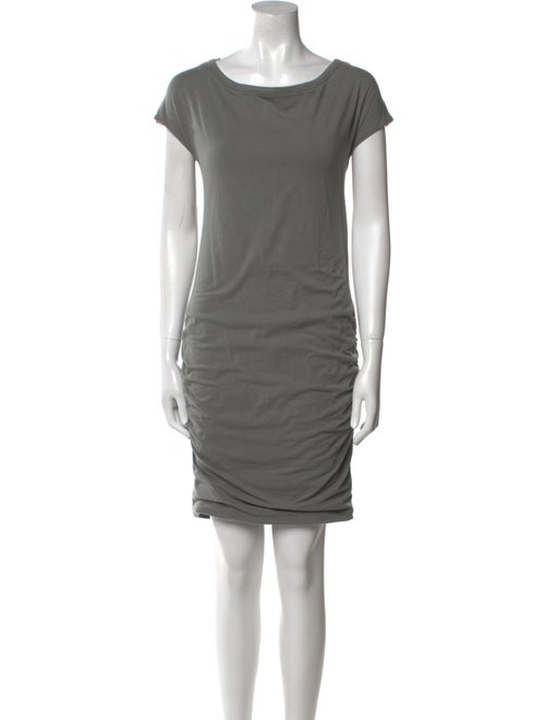 James Perse Bateau Neckline Mini Dress