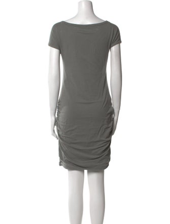 James Perse Bateau Neckline Mini Dress