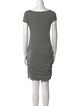 James Perse Bateau Neckline Mini Dress