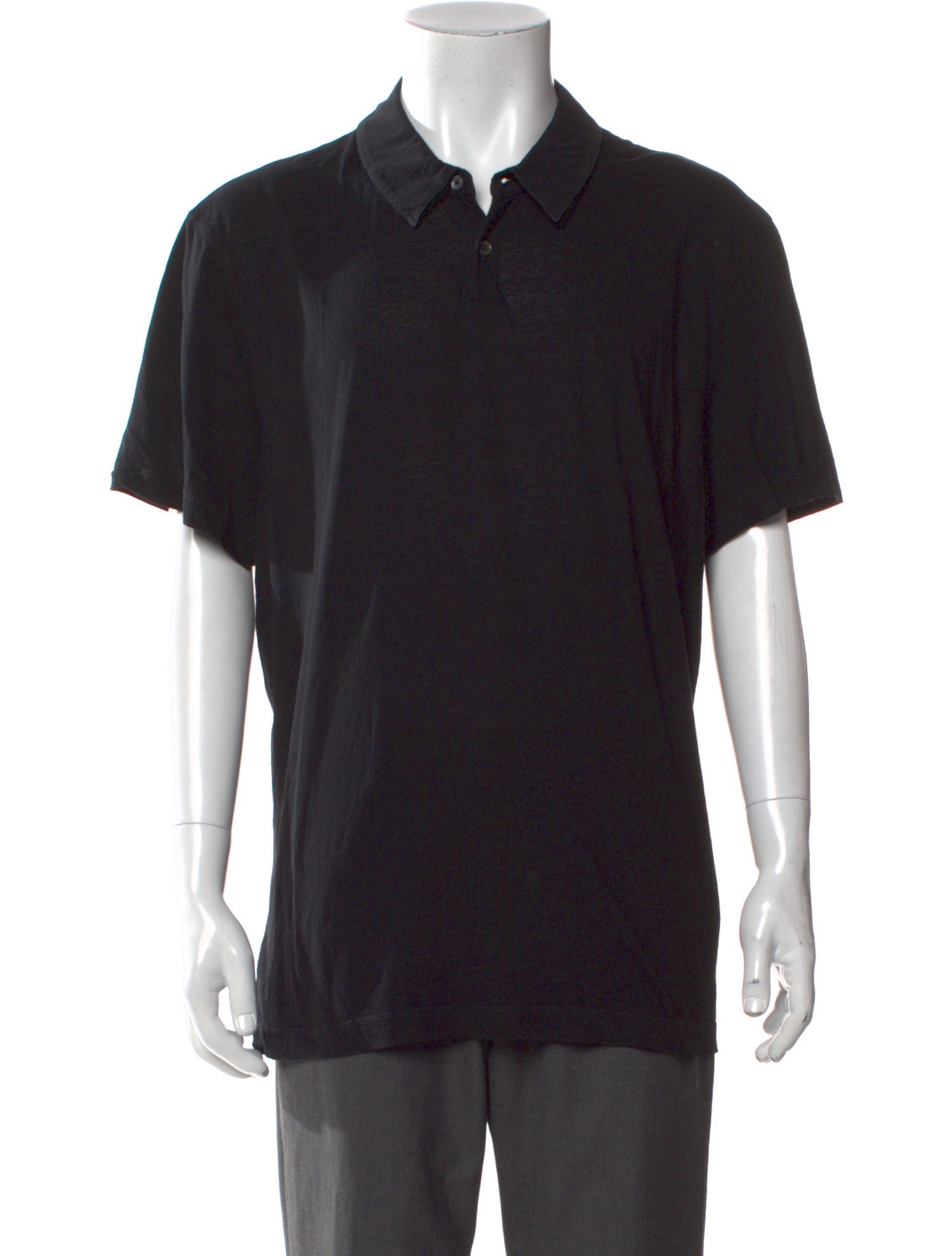 James Perse Collar Short Sleeve Polo Shirt