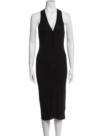 James Perse Linen Midi Length Dress