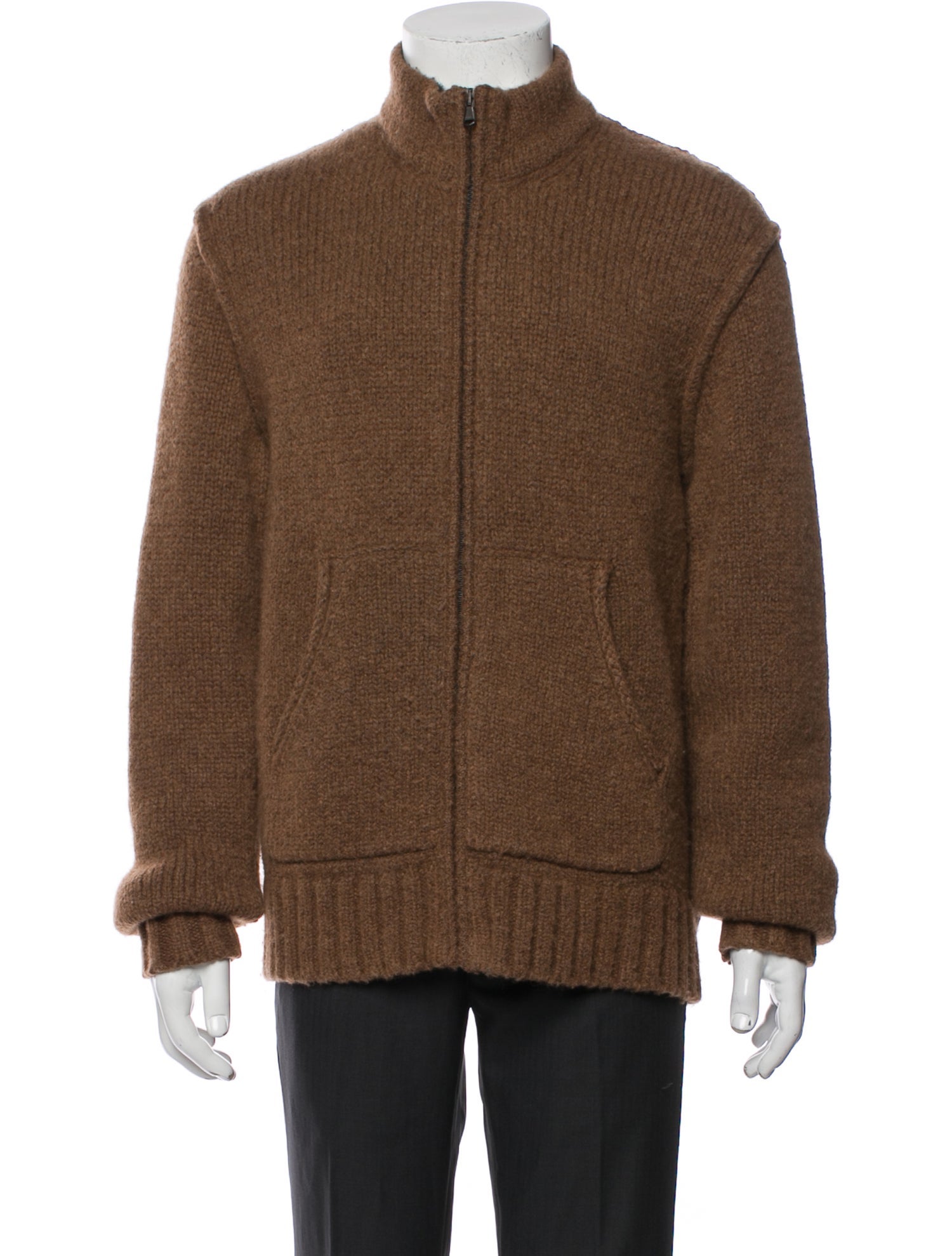 James Perse Mock Neck Long Sleeve Cardigan