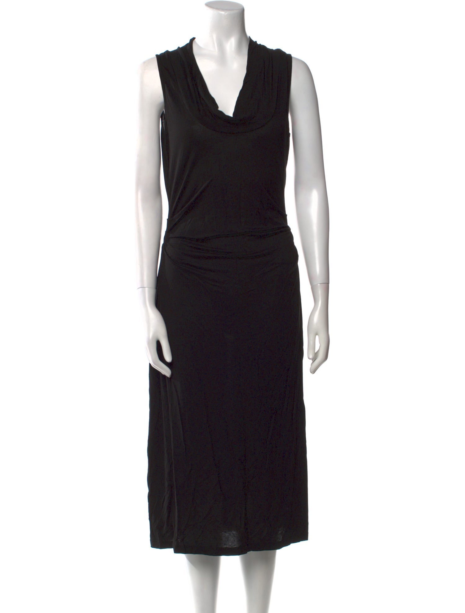 James Perse Cowl Neck Midi Length Dress
