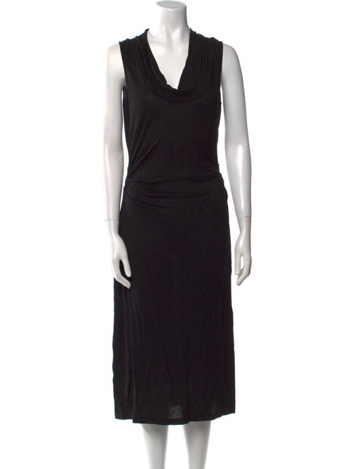 James Perse Cowl Neck Midi Length Dress