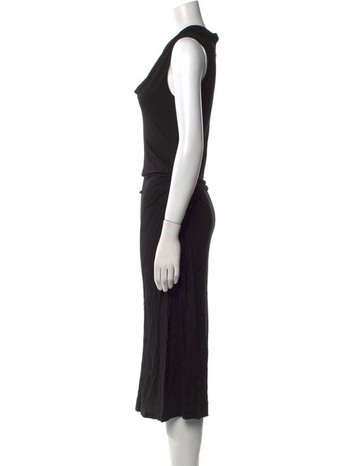 James Perse Cowl Neck Midi Length Dress