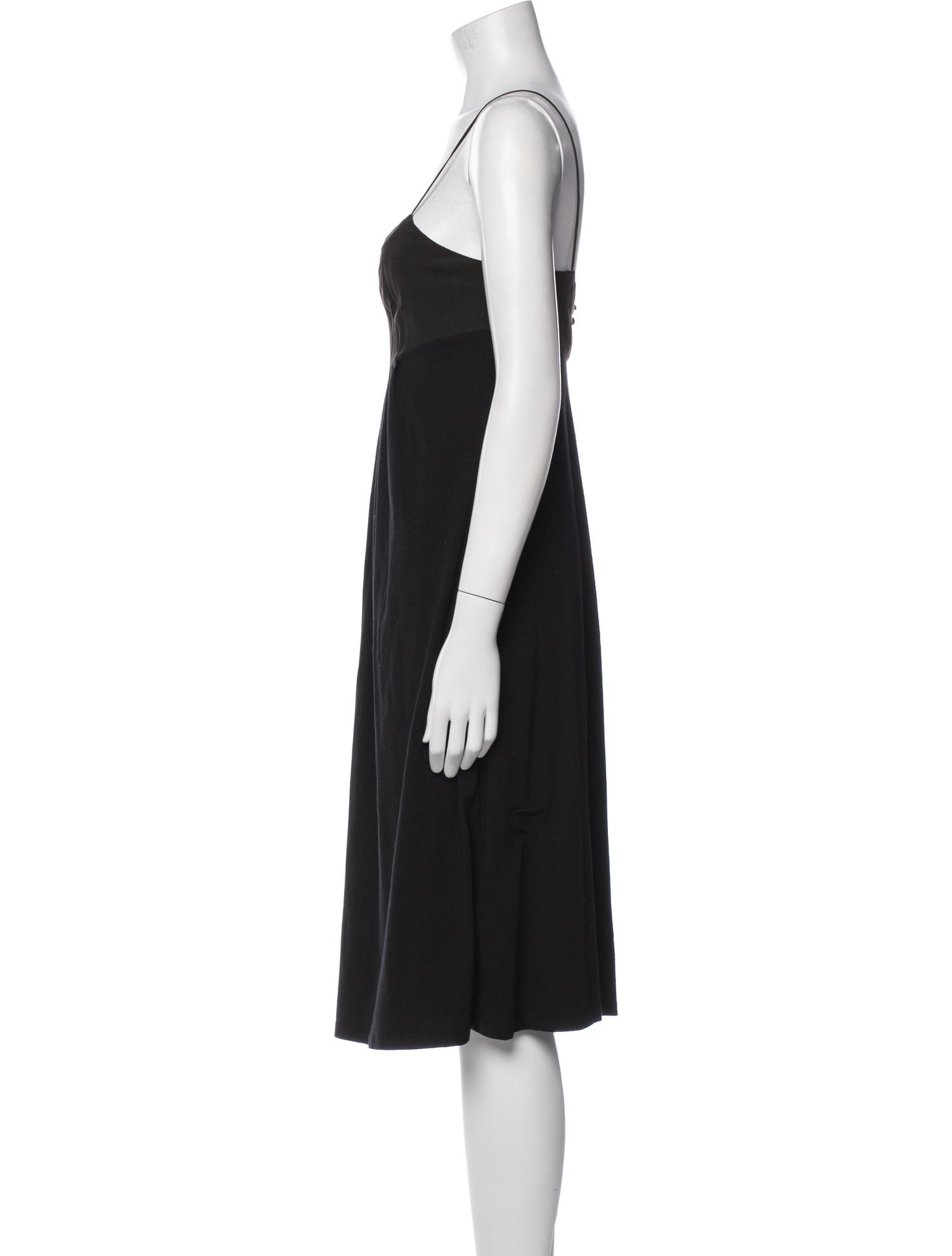 James Perse V-Neck Knee-Length Dress