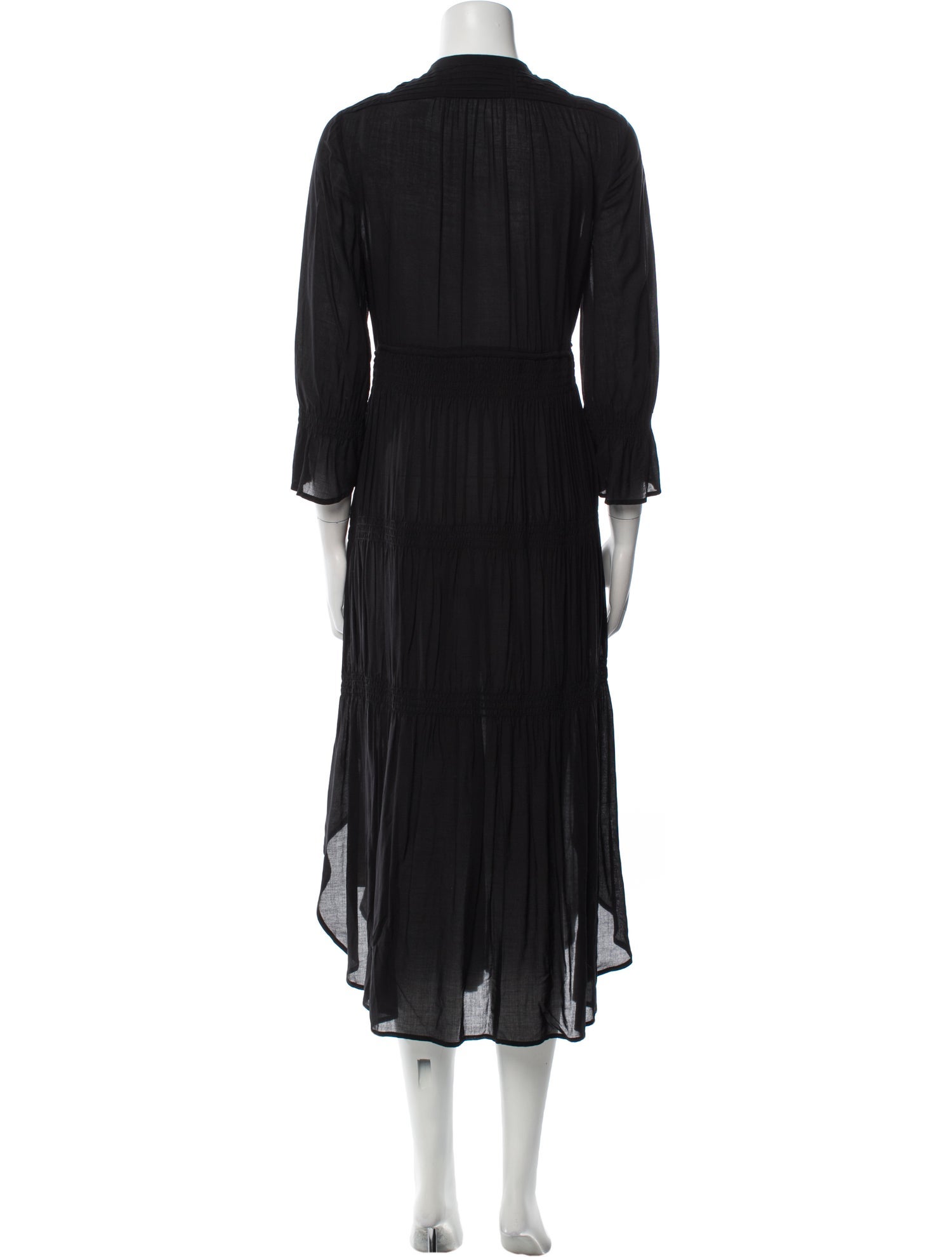 James Perse Mock Neck Midi Length Dress