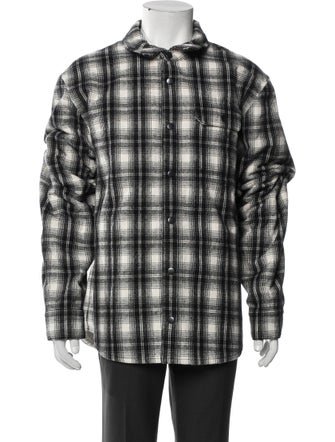 James Perse Plaid Print Jacket