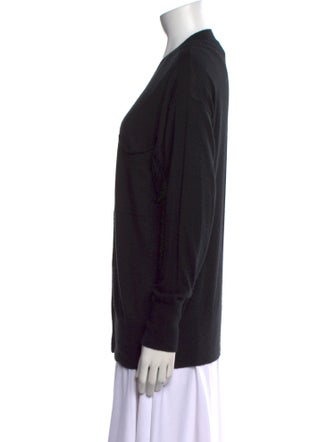 James Perse Cashmere Plunge Neckline Sweater