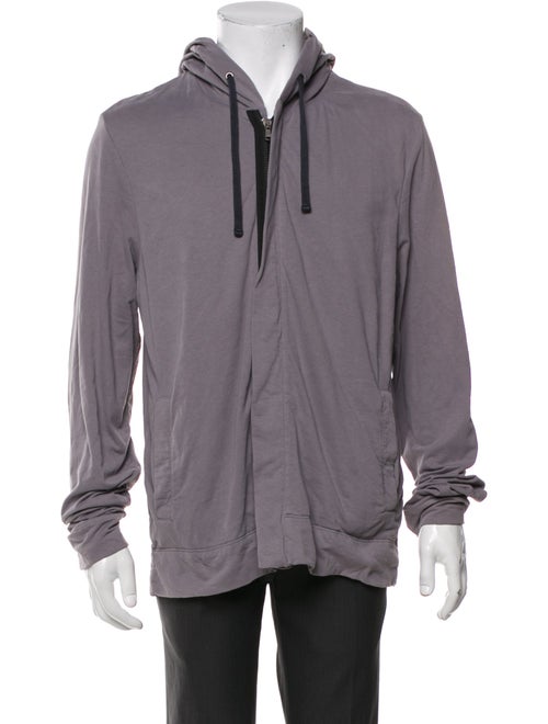 James Perse V-Neck Long Sleeve Hoodie