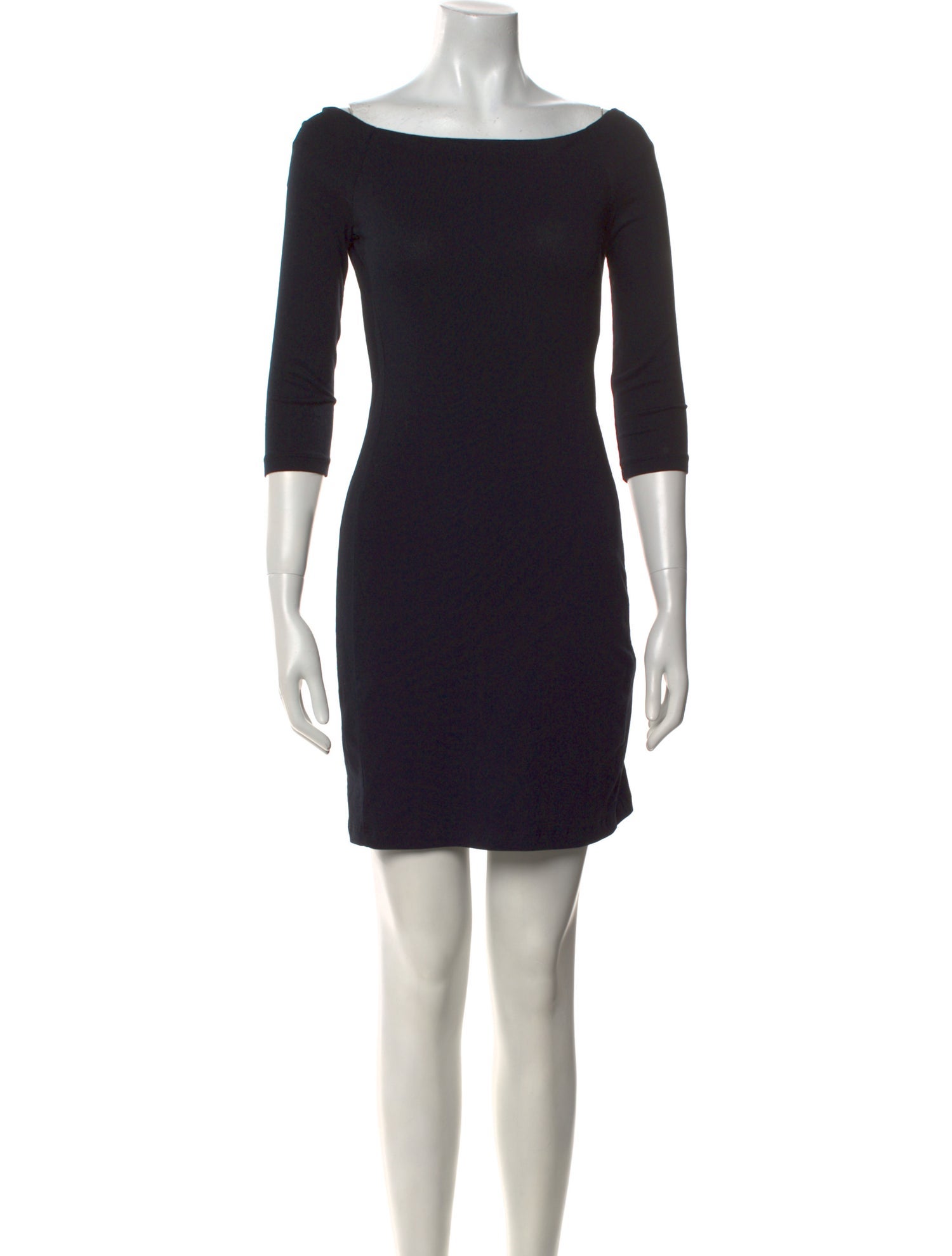 James Perse Bateau Neckline Mini Dress