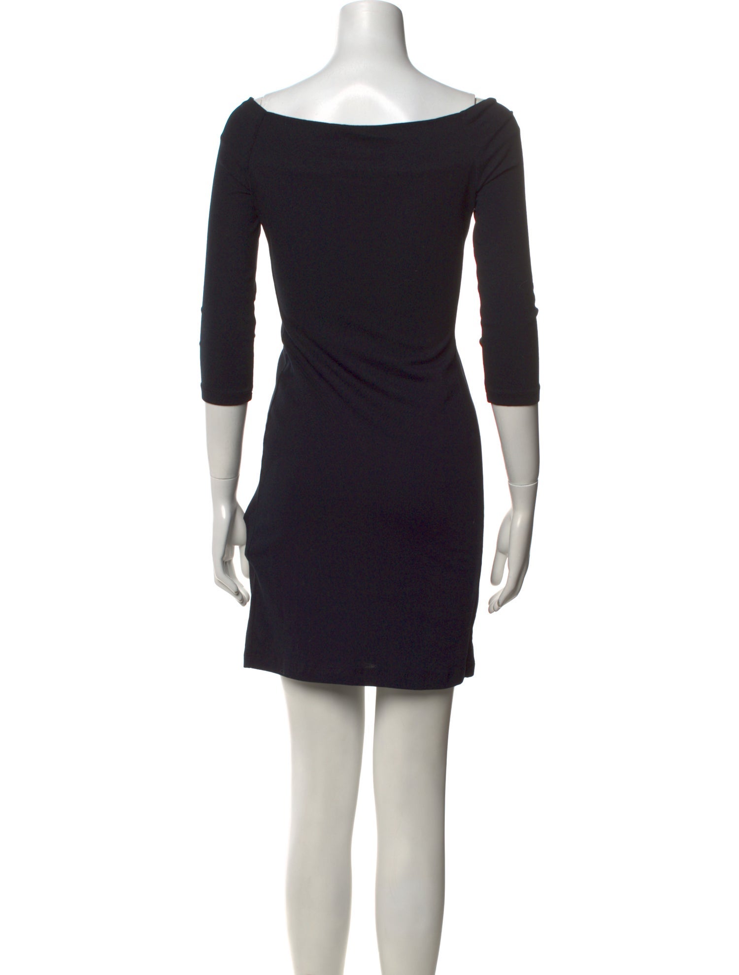 James Perse Bateau Neckline Mini Dress