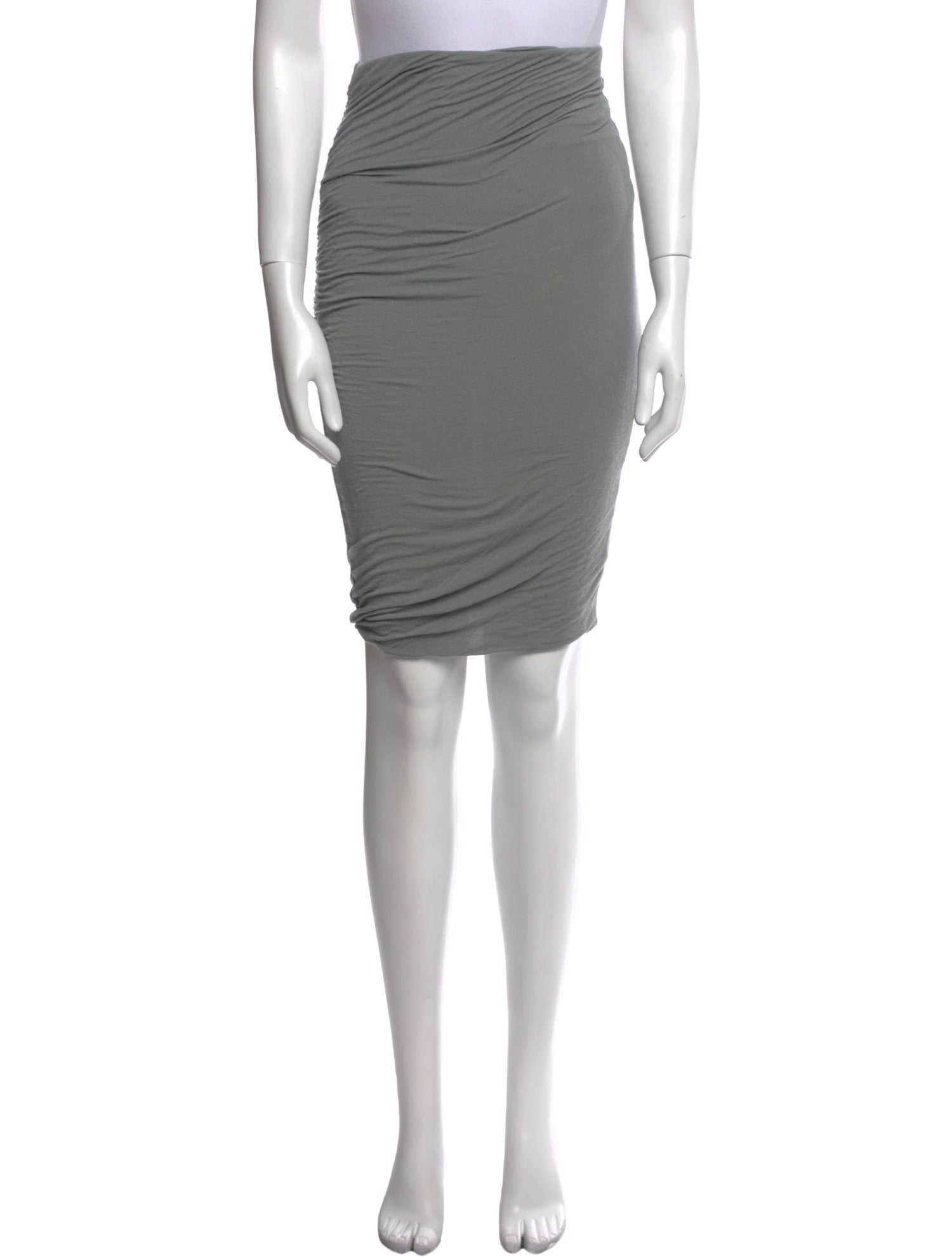 James Perse Ruffle Embellishment Knee-Length Skirt