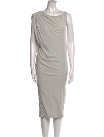 James Perse Cowl Neck Midi Length Dress