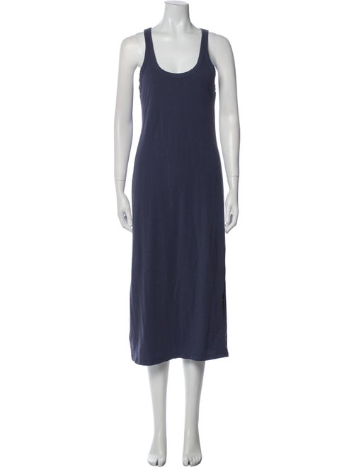 James Perse Scoop Neck Midi Length Dress