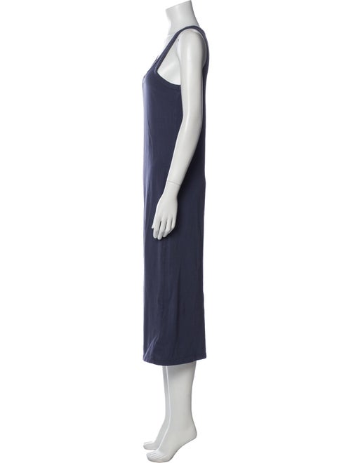 James Perse Scoop Neck Midi Length Dress