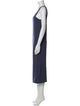 James Perse Scoop Neck Midi Length Dress
