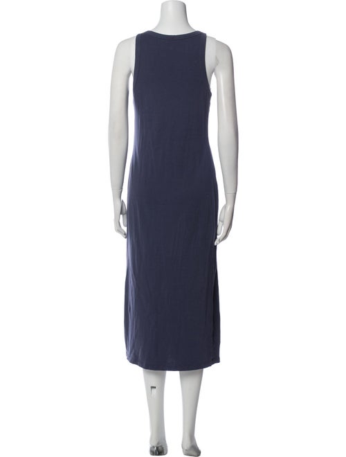 James Perse Scoop Neck Midi Length Dress