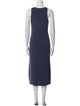 James Perse Scoop Neck Midi Length Dress