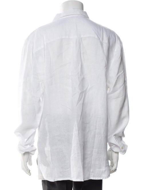 James Perse Linen Printed Dress Shirt