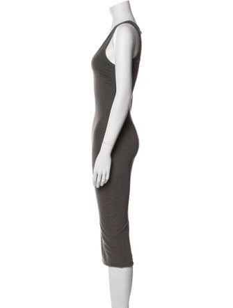 James Perse Scoop Neck Midi Length Dress