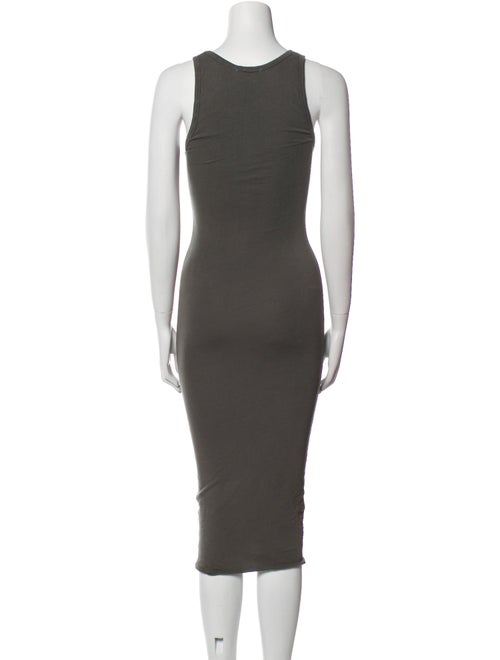 James Perse Scoop Neck Midi Length Dress