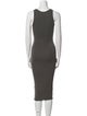 James Perse Scoop Neck Midi Length Dress