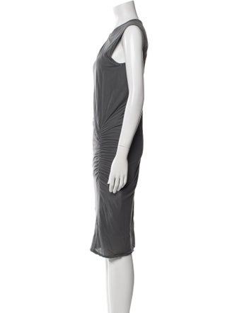 James Perse Cowl Neck Midi Length Dress