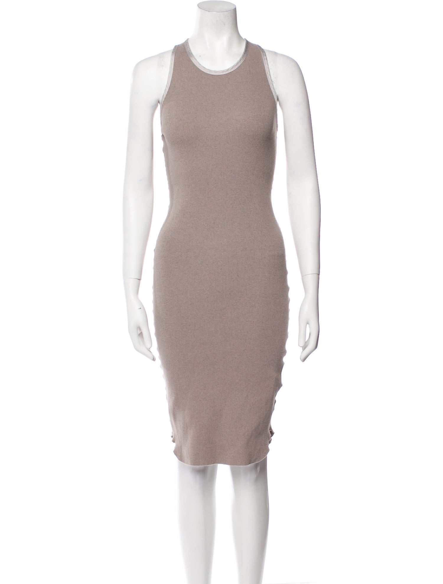 James Perse Scoop Neck Knee-Length Dress