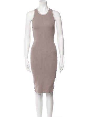 James Perse Scoop Neck Knee-Length Dress