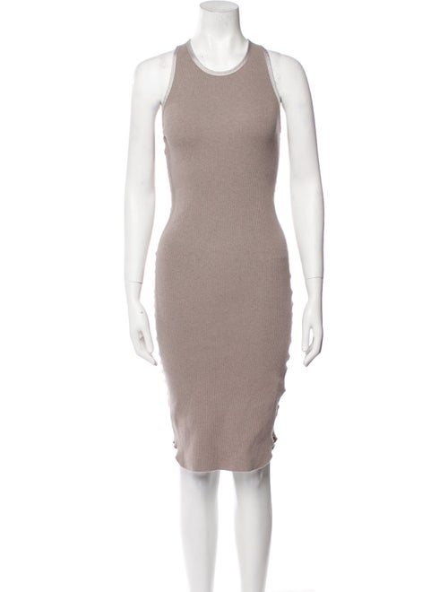 James Perse Scoop Neck Knee-Length Dress
