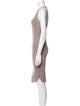 James Perse Scoop Neck Knee-Length Dress