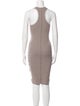 James Perse Scoop Neck Knee-Length Dress