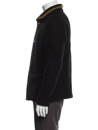 James Perse Wool Mock Neck Cardigan