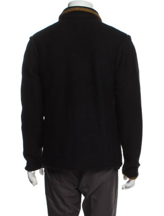 James Perse Wool Mock Neck Cardigan