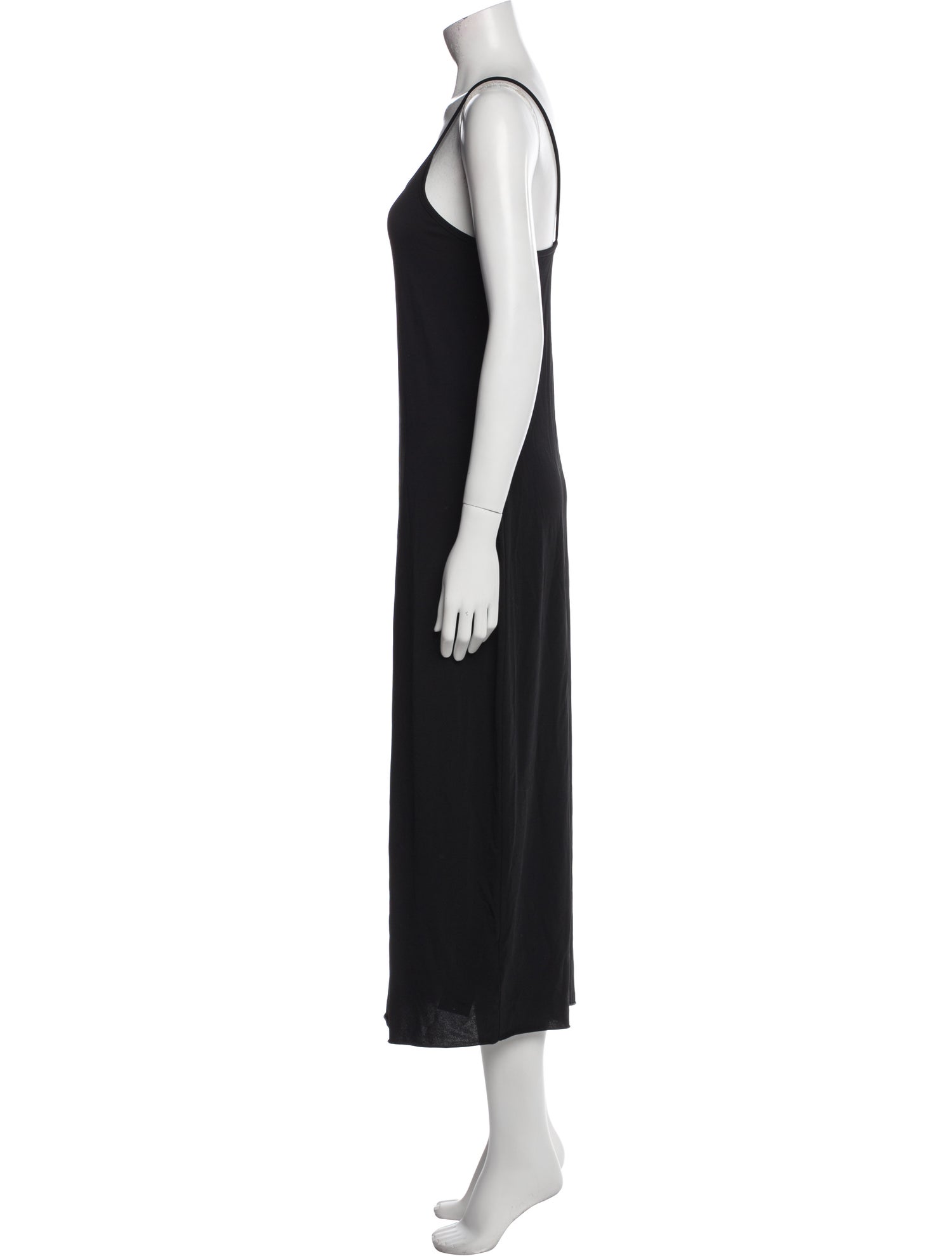 James Perse Scoop Neck Midi Length Dress