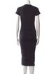 James Perse Crew Neck Midi Length Dress